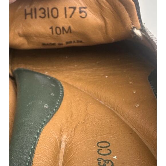 H.S. Trask Shoes Mens Size 10 Croc Embossed Driving Loafer Old Money Moc Leather - Picture 8 of 15